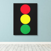 Traffic Light Canvas Afdruk (Insitu (Houten vloer))