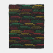 Traffic Lights Barges Canal Boats Pattern Fleece Deken (Voorkant)