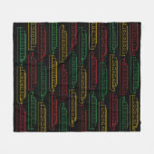 Traffic Lights Barges Canal Boats Pattern Fleece Deken (Voorkant (Horizontaal))