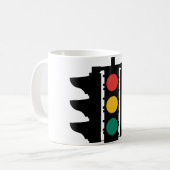 Traffic Lights Street Sign. Koffiemok (Voorkant links)