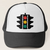 Traffic Lights Street Sign. Trucker Pet (Voorkant)