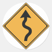 traffic sign ronde sticker (Voorkant)