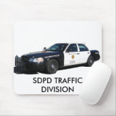TrafficDesktop, SDPD TRAFFIC DIVISION Muismat (Met muis)