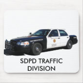 TrafficDesktop, SDPD TRAFFIC DIVISION Muismat (Voorkant)