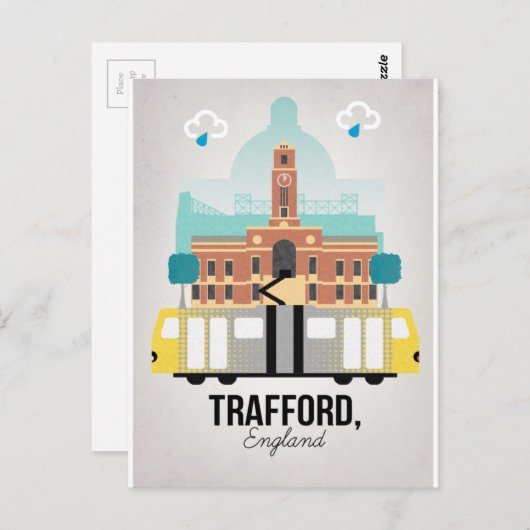 TRAFFORD, MANCHESTER BRIEFKAART (Voorkant / Achterkant)
