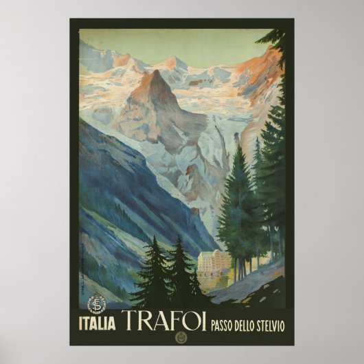 Trafoi Passo dello Stelvio Poster (Voorkant)