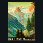 Trafoi~Passo dello Stelvio~Vintage Travel Canvas Poster<br><div class="desc">Trafoi~Passo dello Stelvio~Vintage Travel Canvas Afdrukken. Deze  Italiaanse reisposter is op een prachtige manier versterkt en weer in zijn vroegere briljante vorm hersteld.</div>