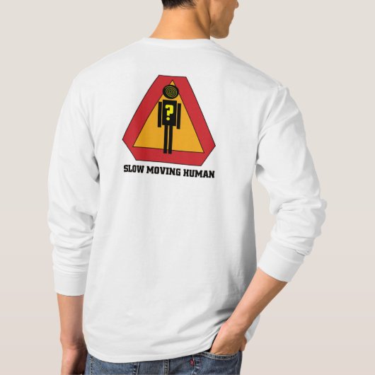 Trage bewegende Humans T-shirt (Achterkant)