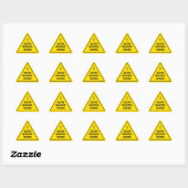 *Trage bewegende paarden" Funny Yellow Warning Sig Sticker (Vel)