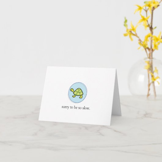 trage briefkaart (Gele Bloem)