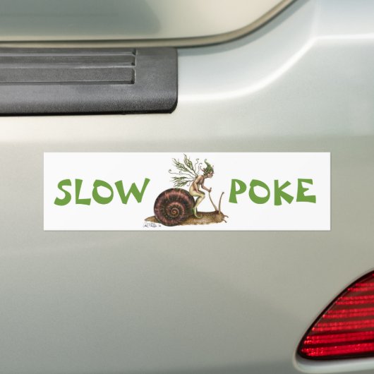 Trage Bumpersticker (Op auto)