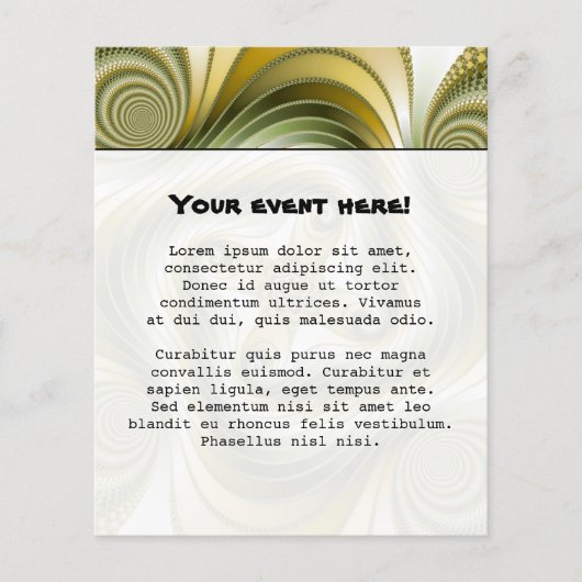 Trage centrifuge - Fractale kunst Flyer (Voorkant)