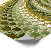 Trage centrifuge - Fractale kunst Poster (Hoek)