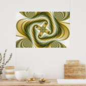 Trage centrifuge - Fractale kunst Poster (Keuken)