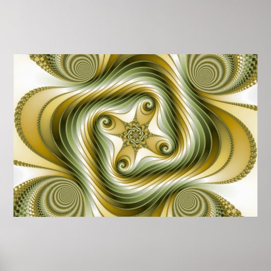 Trage centrifuge - Fractale kunst Poster (Voorkant)