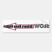 Trage chauffeurs houden het goed! bumpersticker (Voorkant)