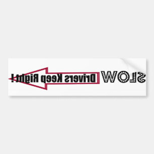 Trage chauffeurs houden het goed! bumpersticker