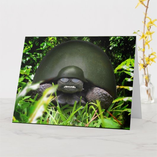 Trage Commando - Legerschildpad Kaart (Gele Bloem)
