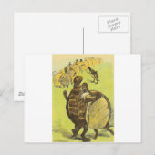 Trage dans briefkaart (Voorkant / Achterkant)