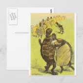 Trage dans briefkaart (Voorkant / Achterkant)