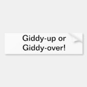 Trage drivers bumpersticker (Voorkant)