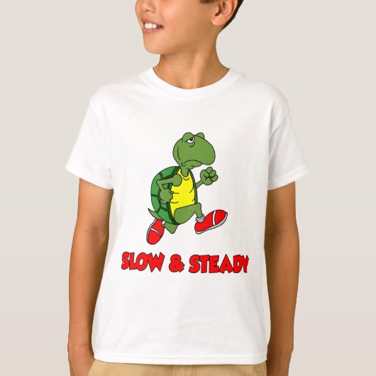 Trage en ononderbroken draaiende schildpad t-shirt (Voorkant)