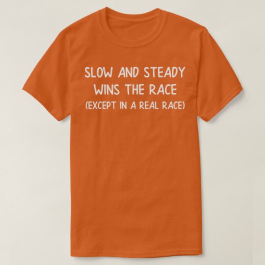 Trage en steadre loopbaan t-shirt (Design voorkant)