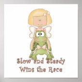 Trage en steady Wins Race Poster (Voorkant)