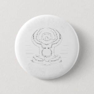 Trage Flow Trage Ziel Luiaard Yoga Meditatie _3 Ronde Button 5,7 Cm