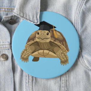 Trage gestage Grad Speld - Schildpad Aangepaste Kn Ronde Button 6,0 Cm