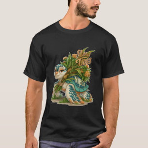 Trage Getijden Vibes Schattige Zeeschildpad T-shirt