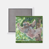 "Trage glimlach" Magneet (Voorkant / Achterkant)