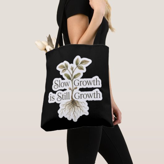 Trage Groei is Toch Groei Tote Bag (Dichtbij)