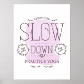 Trage handelingen Yoga Poster (Voorkant)