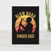 Trage harde vinger Fast Saxophone Kaart (Voorkant)