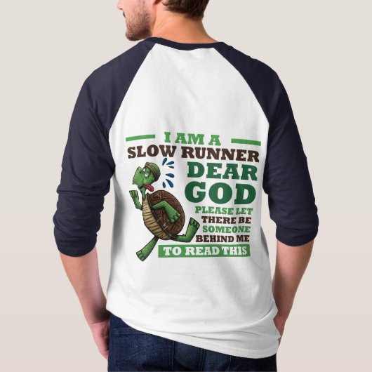 Trage hardloper t-shirt (Achterkant)