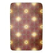 Trage herhalingslijnen die lichtcirkels genereren badmat (Voorkant Verticaal)