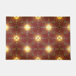 Trage herhalingslijnen die lichtcirkels genereren deurmat