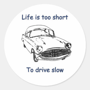 Trage levensduur van station is kort ronde sticker