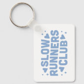 Trage lopers grappige run club sleutelhanger (Voorkant)