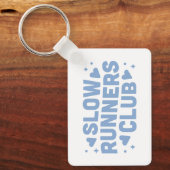 Trage lopers grappige run club sleutelhanger (Voorkant)