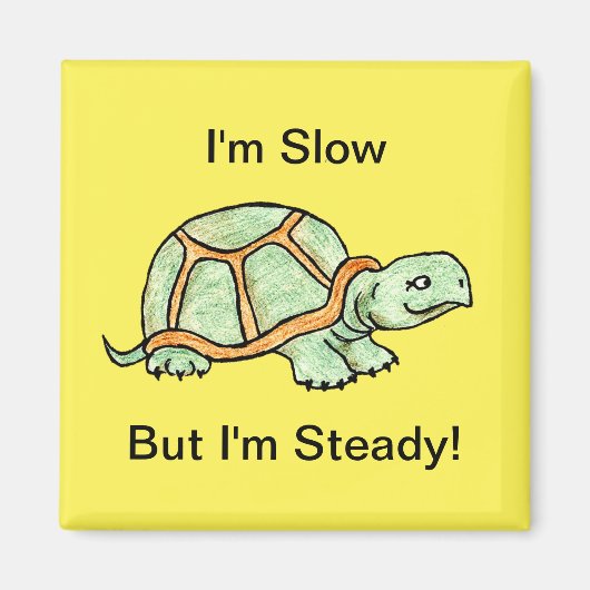 Trage maar steadyturale schildpad magneet (Voorkant)