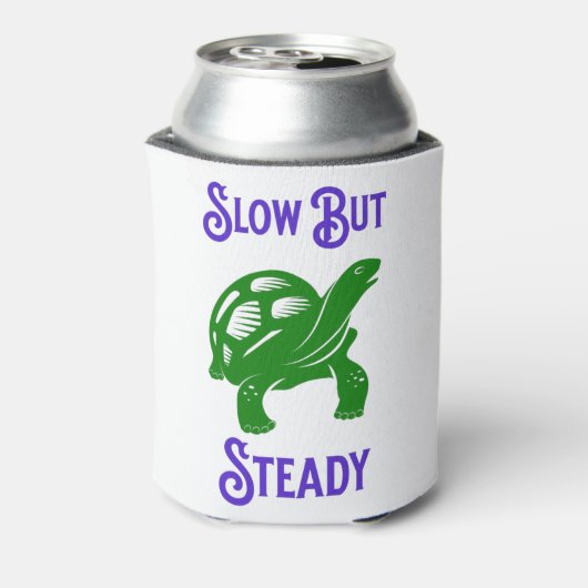 Trage maar stille Funny Turtle Blikjeskoeler (Blikje Achterkant)