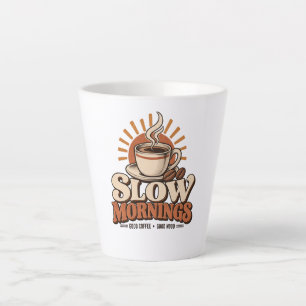 Trage Ochtenden Goede Koffie Vintage Koffieliefheb Latte Mok