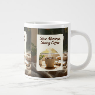 Trage ochtenden Sterke koffie Knus koffiemok Grote Koffiekop