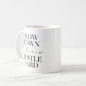 Trage omlaag is de nieuwe harde toon koffiemok (Voorkant links)