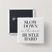 Trage omlaag is de nieuwe harde toon vierkante button 5,1 cm (Voorkant /achterkant)