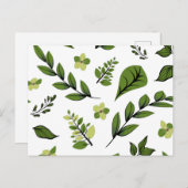 Trage ontwerpreeks 4 briefkaart (Voorkant / Achterkant)