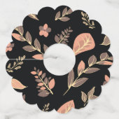 Trage ontwerpreeks wijnglaslabel (Voorkant)