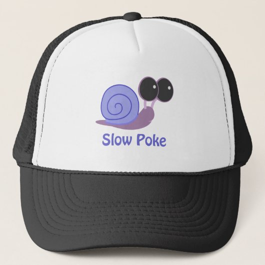 Trage Poke Periwinkle Slak Trucker Pet (Voorkant)